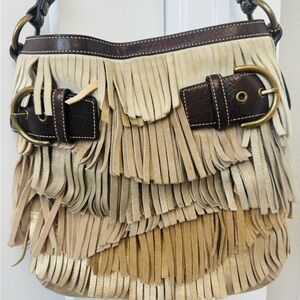 Coach Limited Edition Fringed Leather Shoulder Bag